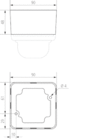 Surface frame ECO-IR 180