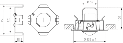 QuickFix flush-mounted housing