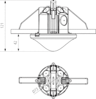 Ceiling installation box 73A