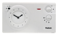 RAMSES 722 - Analogue clock thermostat with a low profile design for time-dependent monitoring and control of room temperature
