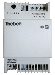 Power unit 24 V DC - Power pack for supply voltage from PHARAO controllers and sensors. Power unit sufficient for 5 x PhARAO-II
                                 14/15 or 4 x PHARAO-II 24/25 controls