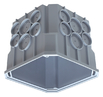 Junction casing, 115x115x100 mm - Agro/Kaiser flush-mounted junction box/connection box 9908.01