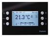 VARIA 826 S BK KNX - Multi-functional display with room thermostat