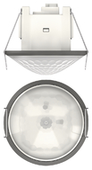 theMova S360 KNX DE GR - Passive infra-red motion detector for ceiling installation