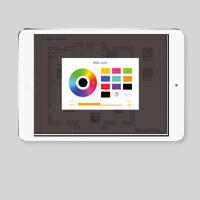 KNX-Visualisierung theServa: RGB-Lichtszenen
